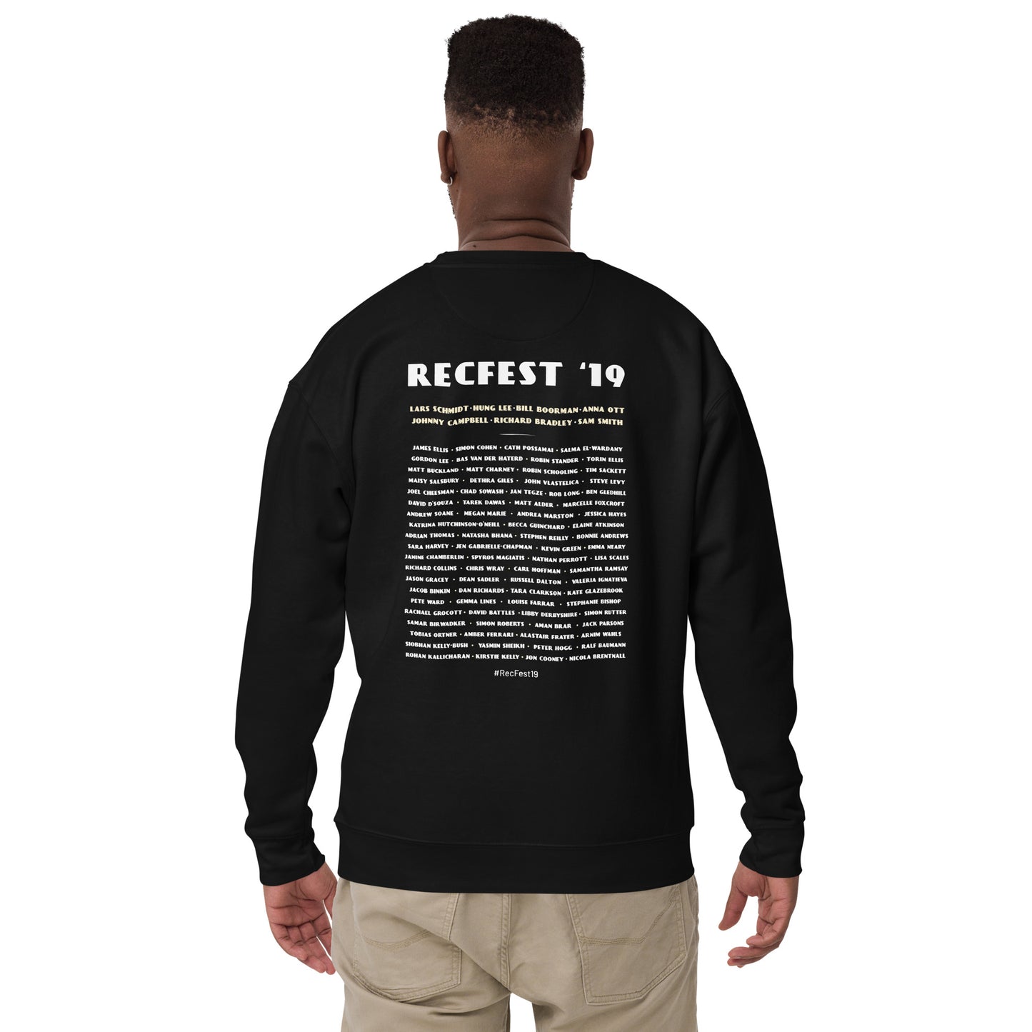 RecFest 2019: Line-up Sweatshirt