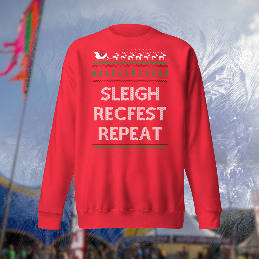 Sleigh. RecFest. Repeat - Christmas Jumper